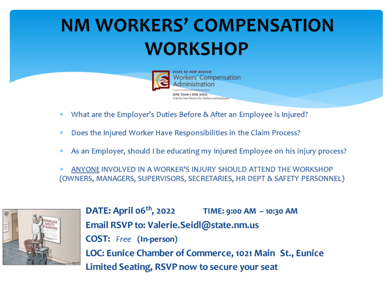 NM Workers’ Compensation “free” Workshop